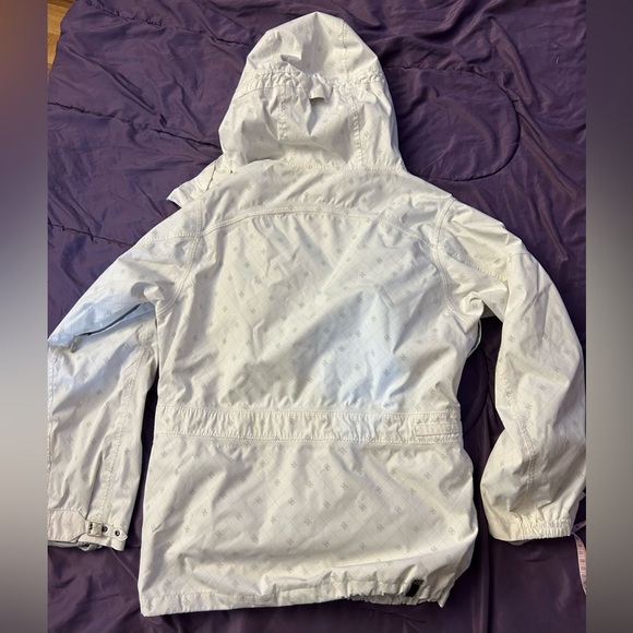 DC white pullover snowboarding jacket half zip size medium lots of pockets - Picture 5 of 7